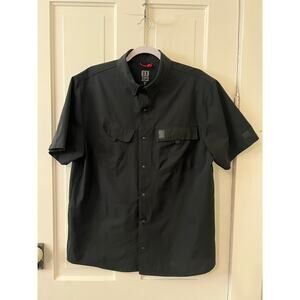 Topo Designs men's retro river large black fishing travel shirt quick dry